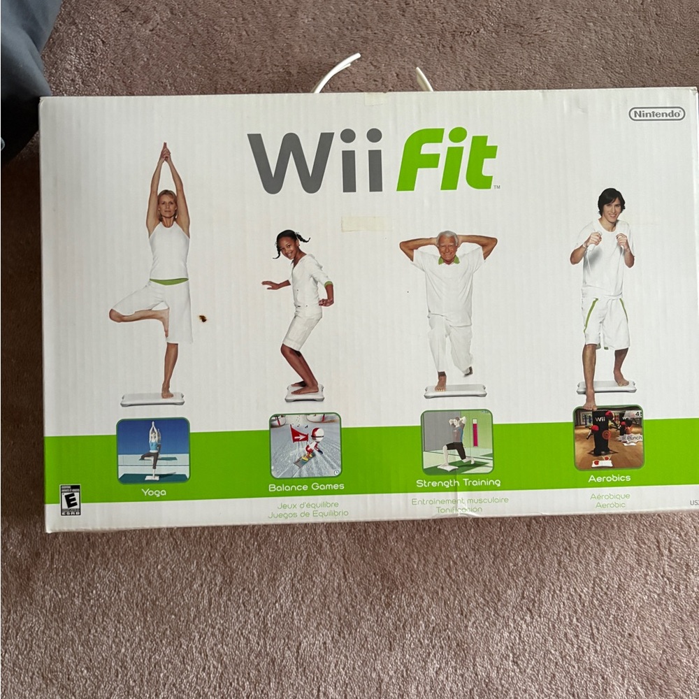 Nintendo Wii Fit Balance Board with Game - White and Green